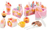 Taart - Speelgoed voor meisjes - 75 onderdelen - Cupcake - Barbie - Keuken speelgoed