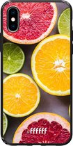 iPhone Xs Hoesje TPU Case - Citrus Fruit #ffffff