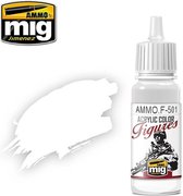 AMMO MIG F501 White For Figures - Acryl Verf flesje