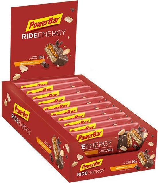 PowerBar Ride Energy Bars Peanut Caramel 18 x 55 g