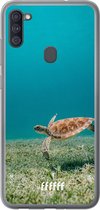 Samsung Galaxy A11 Hoesje Transparant TPU Case - Turtle #ffffff