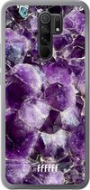 Xiaomi Redmi 9 Hoesje Transparant TPU Case - Purple Geode #ffffff