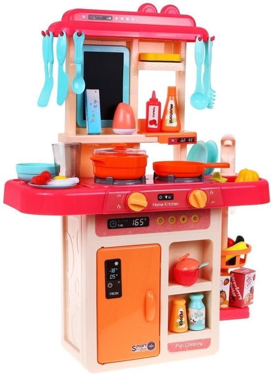Verlichten bewondering plaag Kinderkeuken - Speelgoed Keuken Accessoires Met Eten / Pannenset | bol.com