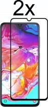 Samsung A70S Screenprotector - Beschermglas Samsung galaxy A70S Screen Protector Glas - Full cover - 2 stuks