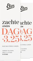 Etos Zachte Daglenzen -3,25 - 30 stuks (2 x 15)