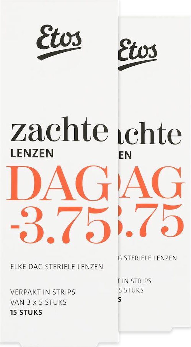 Etos Zachte Daglenzen -3,75 - 30 stuks (2 x 15)