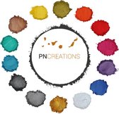 PNCreations Pigmentpoeder Variation Mix XL | Kleurpoeder | 14 Kleuren | Epoxy | Zeep Maken | Hars | Giethars | Verf | Verf Mixen