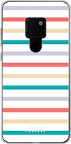 Huawei Mate 20 Hoesje Transparant TPU Case - Pastel Tracks #ffffff