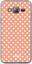 Samsung Galaxy J3 (2016) Hoesje Transparant TPU Case - Peachy Dots #ffffff