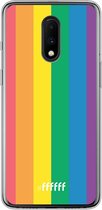 OnePlus 7 Hoesje Transparant TPU Case - #LGBT #ffffff