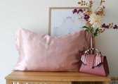 Mori Concept - Glamour zijden kussensloop - 50x75 - Lichtroze - 100% Moerbei zijde –Mulberry Silk Pillowcase