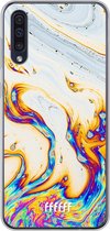 Samsung Galaxy A30s Hoesje Transparant TPU Case - Bubble Texture #ffffff