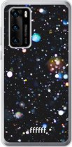 Huawei P40 Hoesje Transparant TPU Case - Galactic Bokeh #ffffff