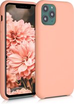 kwmobile telefoonhoesje voor Apple iPhone 11 Pro - Hoesje met siliconen coating - Smartphone case in roze grapefruit