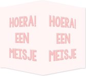 Geboortebord Meisje - 50 x 70 cm - Babyroze
