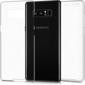 kwmobile 360 graden hoesje voor Samsung Galaxy Note 8 DUOS - volledige bescherming - siliconen beschermhoes - transparant