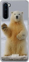 OnePlus Nord Hoesje Transparant TPU Case - Polar Bear #ffffff