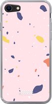 6F hoesje - geschikt voor iPhone SE (2020) - Transparant TPU Case - Terrazzo N°8 #ffffff