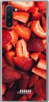 Samsung Galaxy Note 10 Hoesje Transparant TPU Case - Strawberry Fields #ffffff