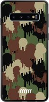 Samsung Galaxy S10 Hoesje TPU Case - Graffiti Camouflage #ffffff