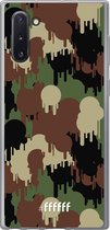 Samsung Galaxy Note 10 Hoesje Transparant TPU Case - Graffiti Camouflage #ffffff