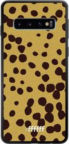 Samsung Galaxy S10 Hoesje TPU Case - Cheetah Print #ffffff