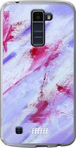 LG K10 (2016) Hoesje Transparant TPU Case - Abstract Pinks #ffffff