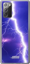 Samsung Galaxy Note 20 Hoesje Transparant TPU Case - Thunderbolt #ffffff