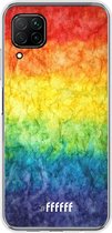 Huawei P40 Lite Hoesje Transparant TPU Case - Rainbow Veins #ffffff