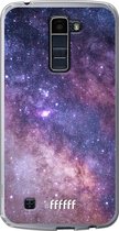 LG K10 (2016) Hoesje Transparant TPU Case - Galaxy Stars #ffffff