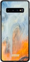 Samsung Galaxy S10 Hoesje TPU Case - Fire Against Water #ffffff