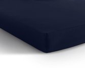 Jersey Hoeslaken - Donker Blauw - 180x200 - Dream Life Deluxe