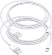MMOBIEL 2 Stuks USB naar 8 Pin Lightning Kabel Oplader - voor iPhone / iPad / iPod