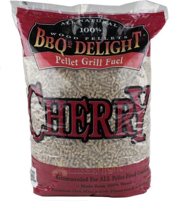 BBQr's Delight Kersen GRILL & BBQ PELLETS 9,07 kg voor pellet barbecue, smoker en pizza oven