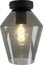 Olucia Giada - Plafondlamp - Grijs/Zwart - E27