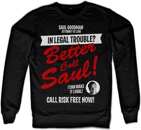 Breaking Bad Sweater/trui -L- In Legal Trouble Zwart
