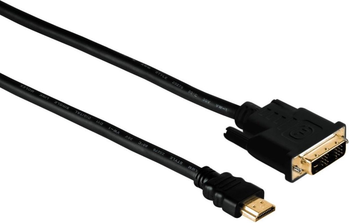 Hama Hdmi-Dvi/D Cable 2M - Kabels + Adapters - Adapters - HDMI/DVI