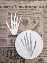 Sillicreations Silicone mal Skelet hand ±50mm mold Skeleton Halloween