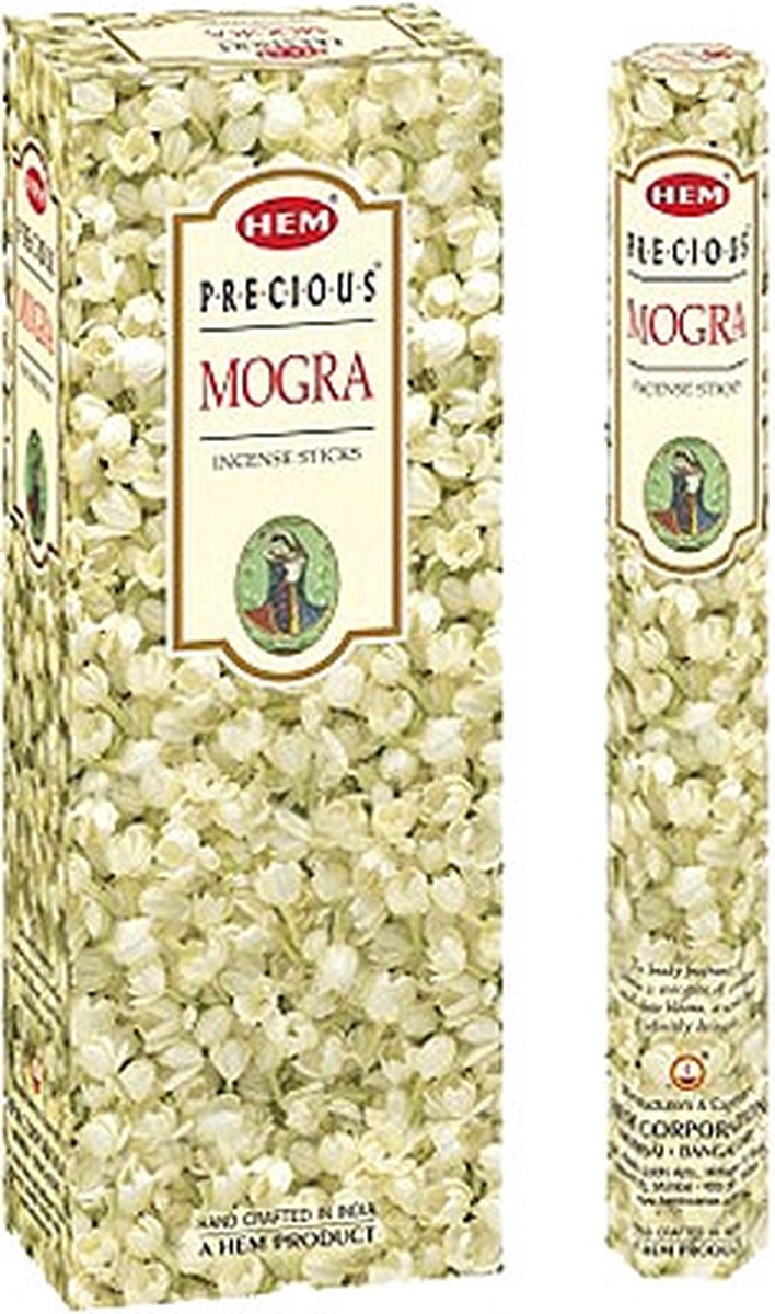 HEM Wierook - Mogra (Precious) - Slof / Voordeelbox (6 Pakjes / 120 stokjes)