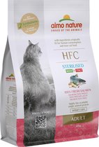 Almo Nature - HFC Adult Sterilized brokken voor gecastreerde / gesteriliseerde katten - rund, kip, kabeljauw of zalm - 1,2kg, 300gr - Kabeljauw, Gewicht: 1,2kg