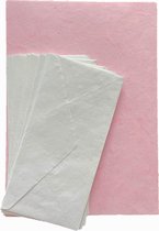 Set van 10 vel A4 roze mulberry papier met 10 enveloppen