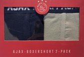 Ajax - Boxershort - Set van 2 - Blauw-Grijs - Maat S - Ajax Boxershort - Volwassenen - Adult