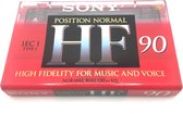 Audio Cassette Tape SONY HF 90 / Uiterst geschikt voor alle opnamedoeleinden / Sealed Blanco Cassettebandje / Cassettedeck / Walkman / Sony cassettebandje.