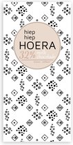 Jots chocoladereep melk met tekst hiep hiep hoera