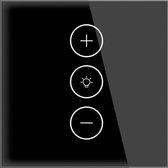 Slimme Dimmer -WiFi- App bediening - Inbouw dimmer - Touch paneel - Zwart glas -  Alexa & Google - Wifi - Lichtschakelaar - Tuya