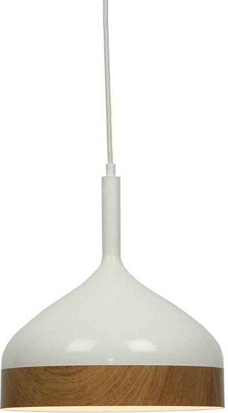 Hanglamp Moondrop Wit - Ø30cm - E27 - IP20 - Dimbaar > lampen hang wit | hanglamp wit | hanglamp eetkamer wit | hanglamp keuken wit | led lamp wit | sfeer lamp wit