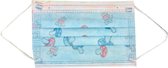 Natulive - Blauwe Kinder mondkapjes - 50 stuks - CE keurmerk - 3 laags