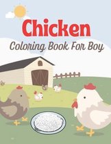 Chicken coloring book for boy