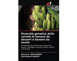 Diversità genetica delle varietà di banane da dessert e banane da tavola