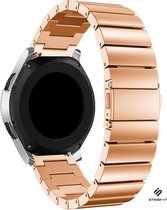Stalen Smartwatch bandje - Geschikt voor Strap-it 22mm horlogeband metaal - Quick release horlogebandje RVS - rosé goud - Strap-it Horlogeband / Polsband / Armband